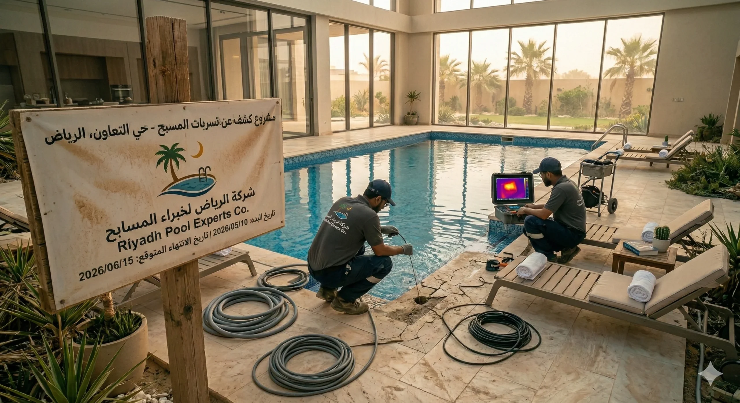 المسبح قبل العاصفة الرملية