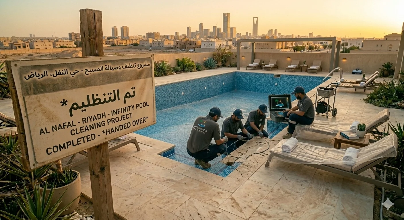 المسبح قبل العاصفة الرملية