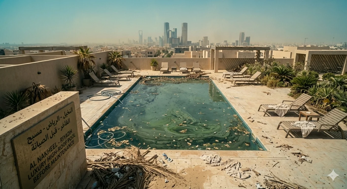 المسبح قبل العاصفة الرملية