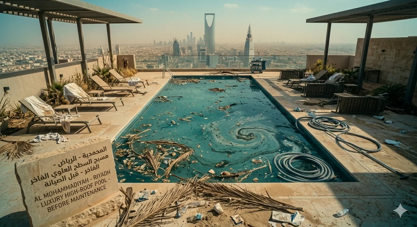 المسبح قبل العاصفة الرملية