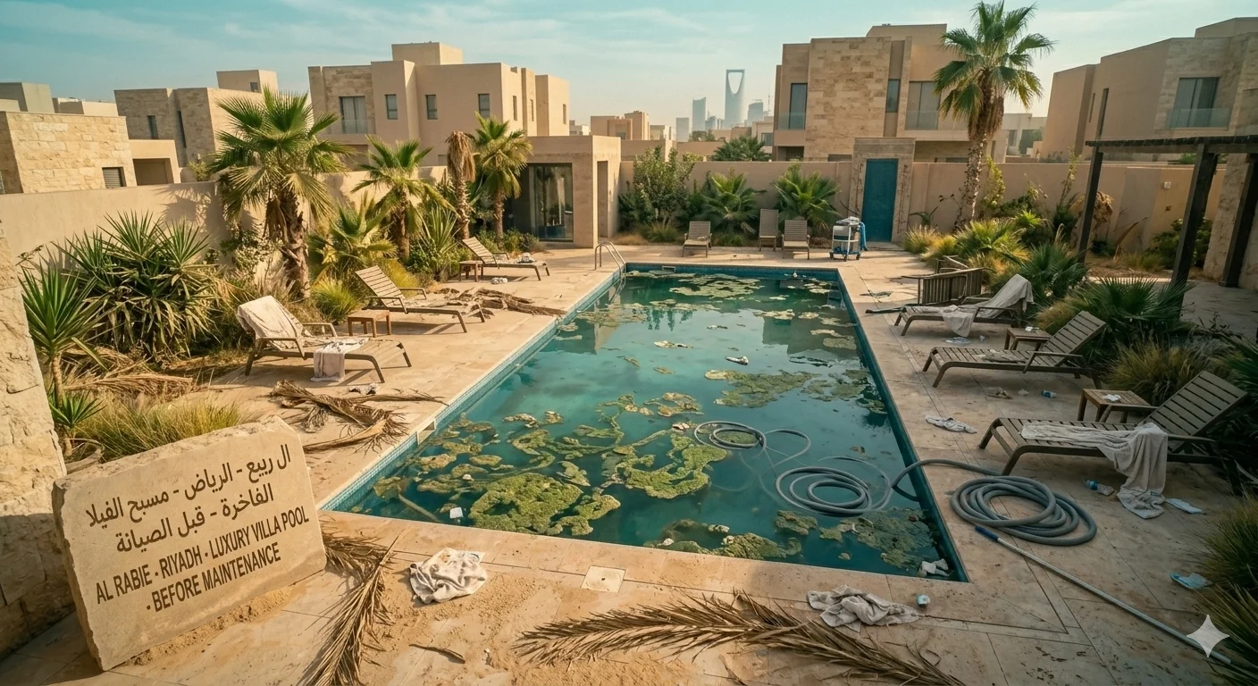 المسبح قبل العاصفة الرملية