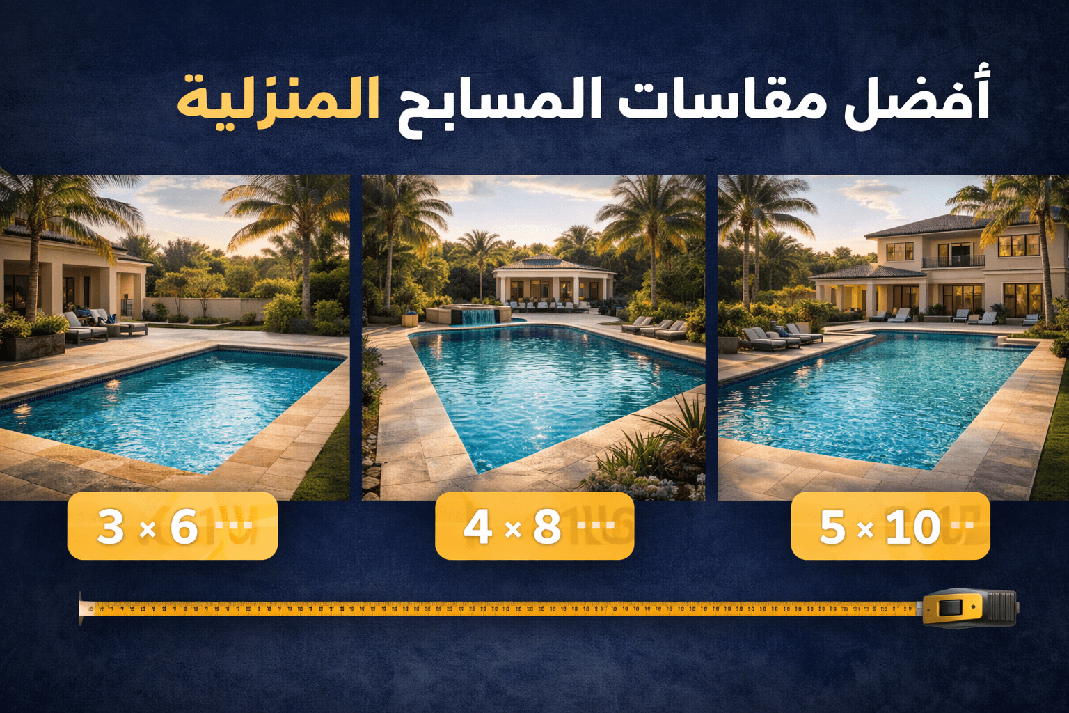 Pool sizes Riyadh