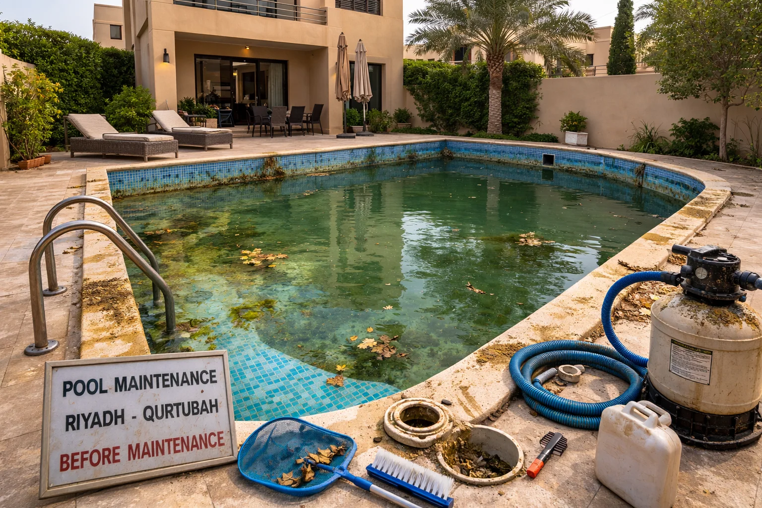 المسبح قبل العاصفة الرملية