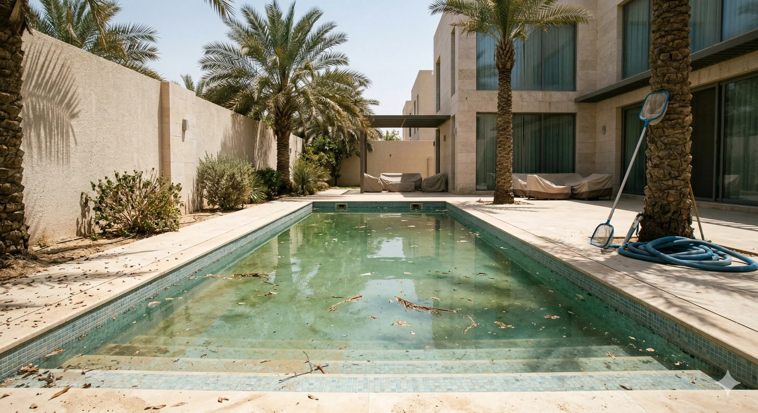المسبح قبل العاصفة الرملية