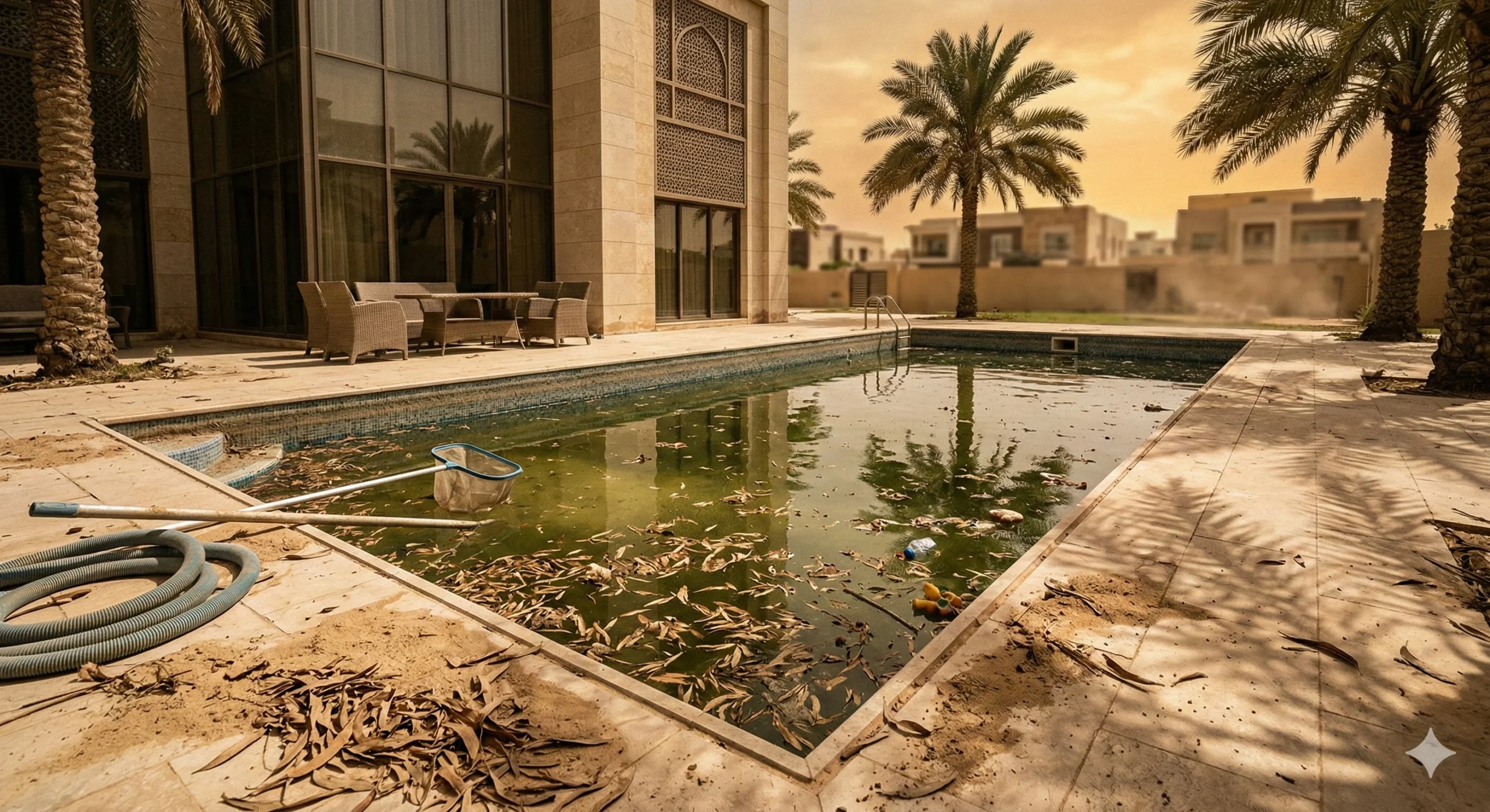 المسبح قبل العاصفة الرملية