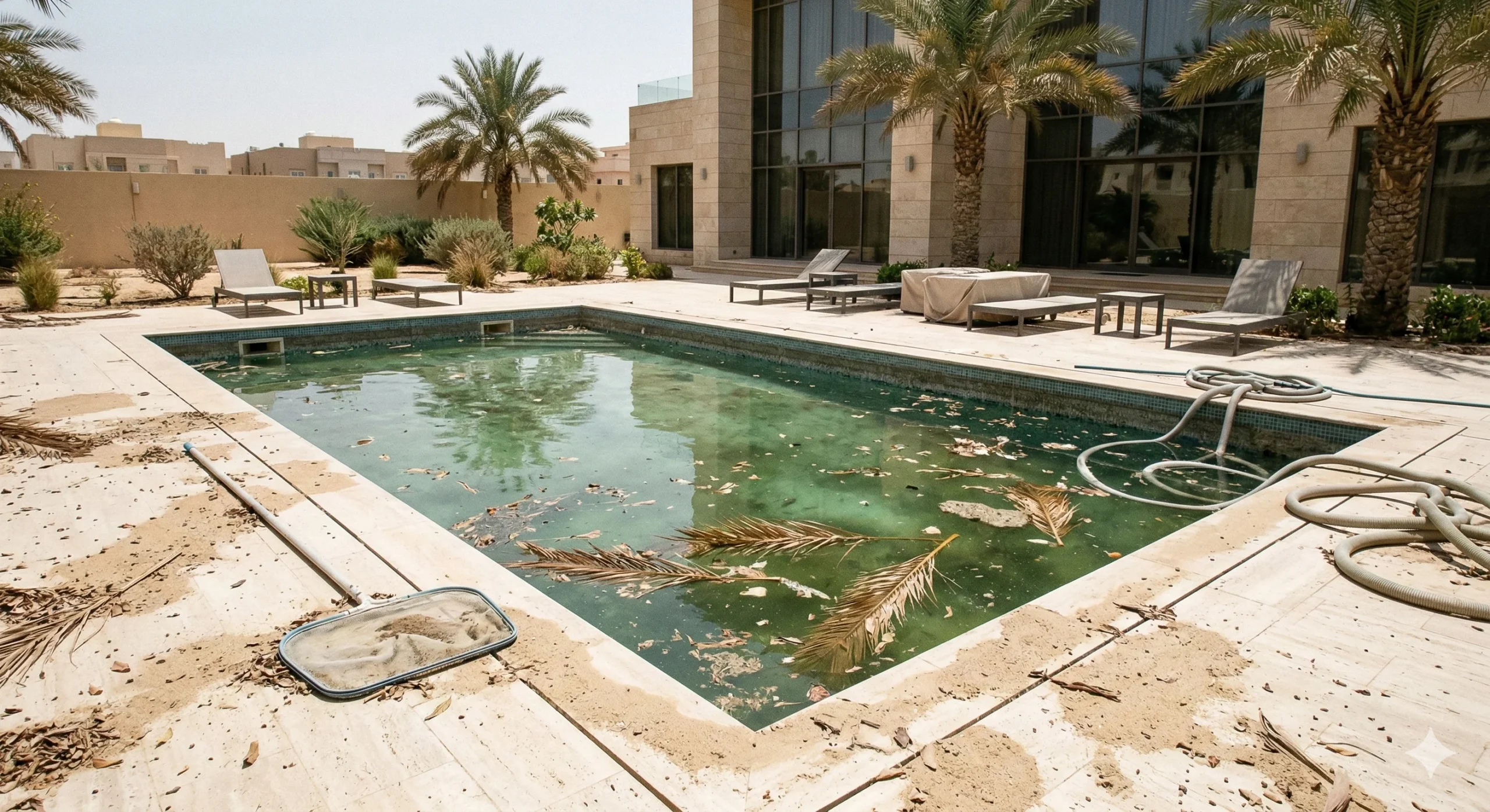 المسبح قبل العاصفة الرملية