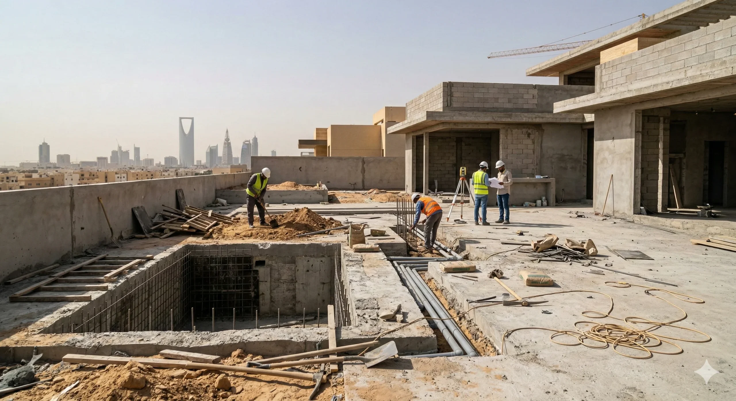 المسبح قبل العاصفة الرملية