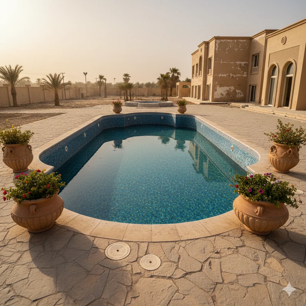 Pool After Cleaning Al Hazm