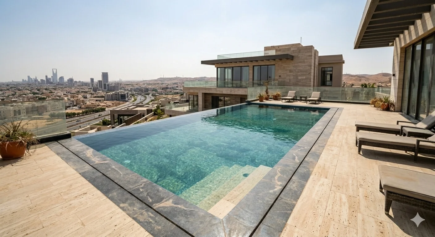 Pool After Cleaning Tuwaiq