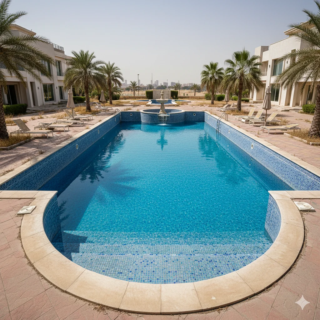 Pool After Cleaning Industrial Area