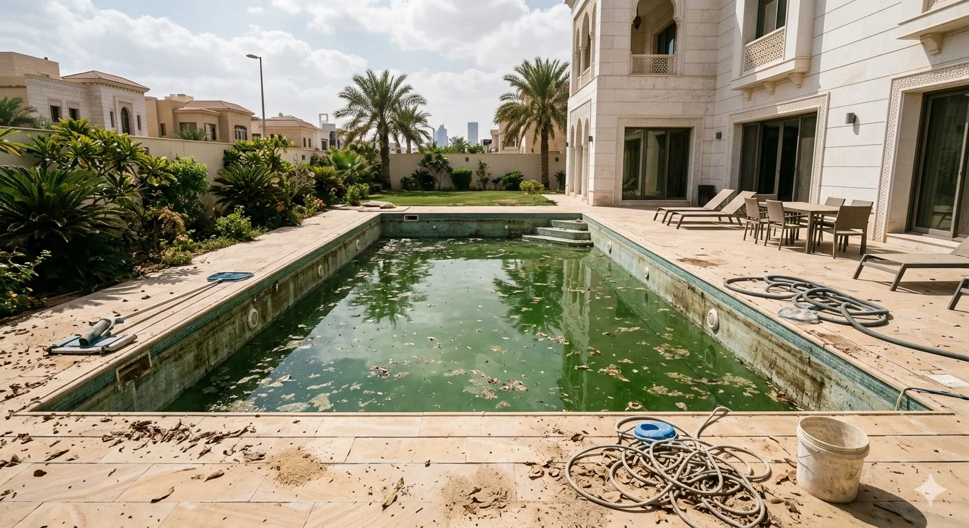 المسبح قبل العاصفة الرملية