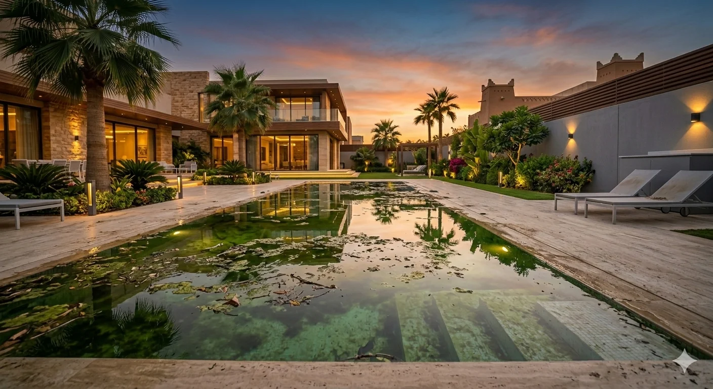 المسبح قبل العاصفة الرملية