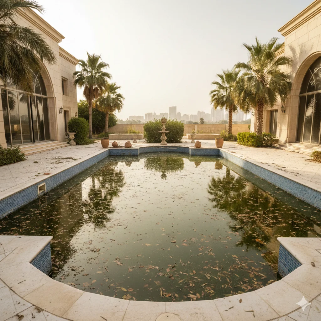 Pool Before Cleaning Al Aziziyah