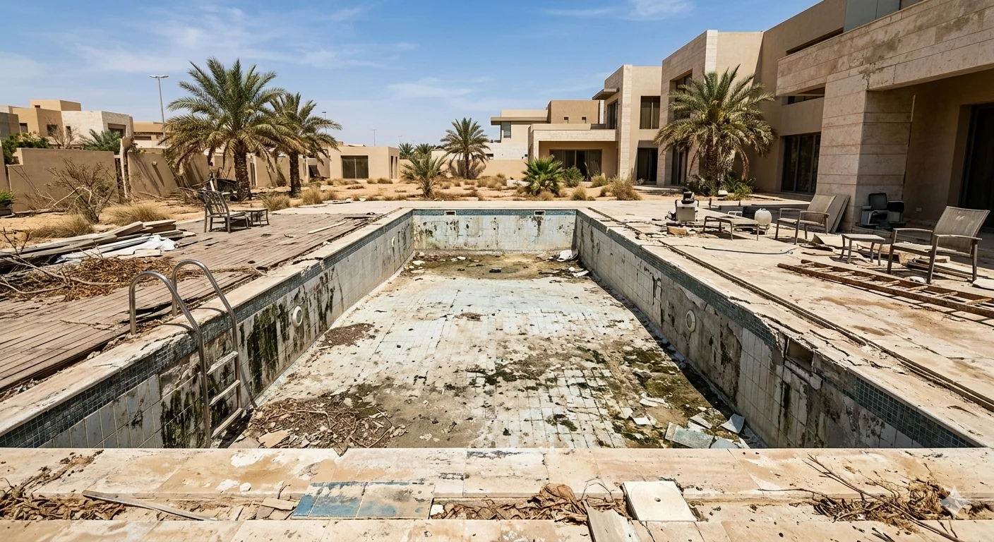 المسبح قبل العاصفة الرملية