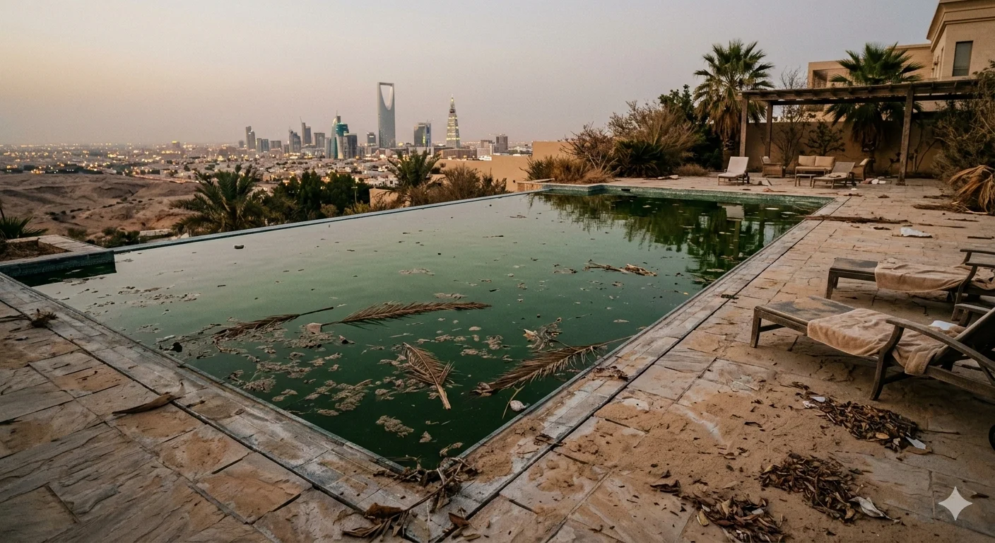 المسبح قبل العاصفة الرملية