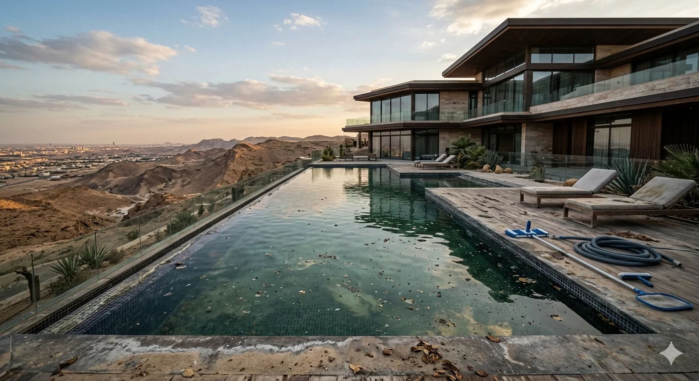 Pool Before Cleaning Umm Al Hamam West