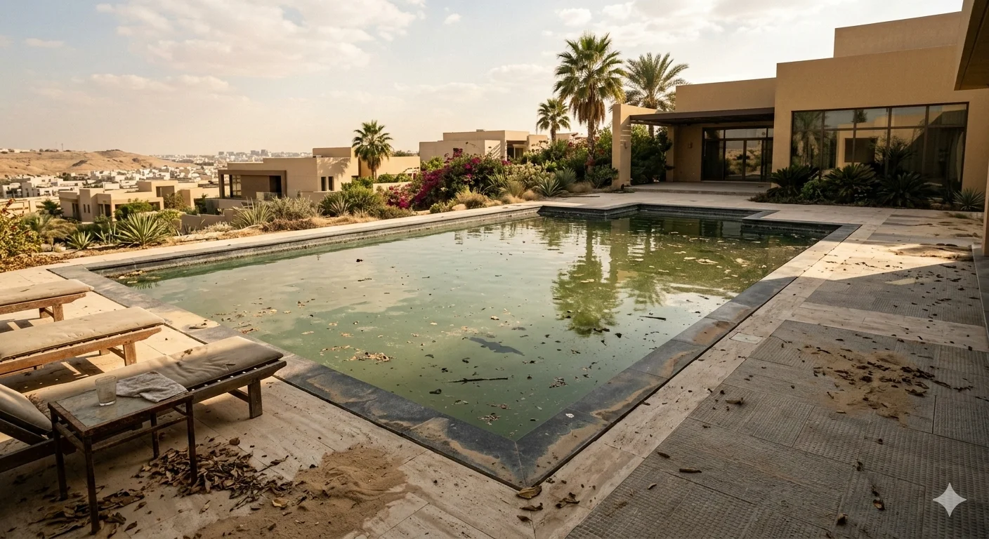 Pool Before Cleaning Dhahrat Laban