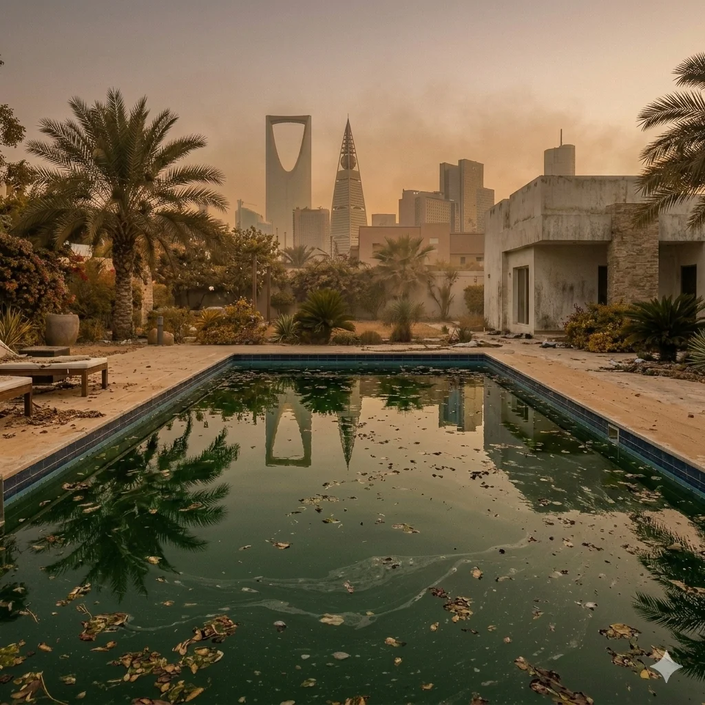 المسبح قبل العاصفة الرملية