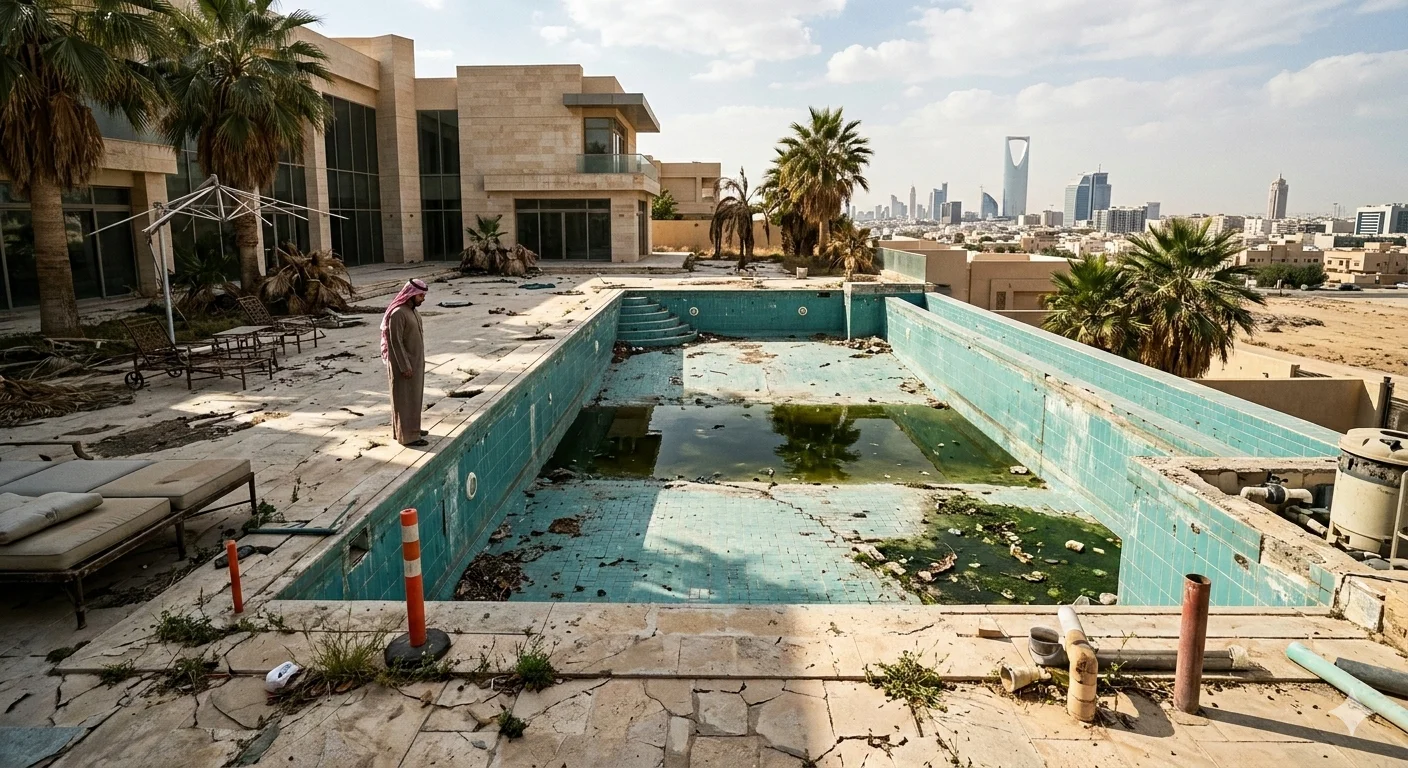 المسبح قبل العاصفة الرملية