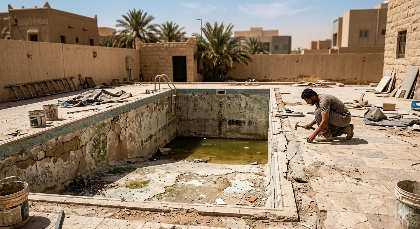 Pool Before Cleaning King Fahd District
