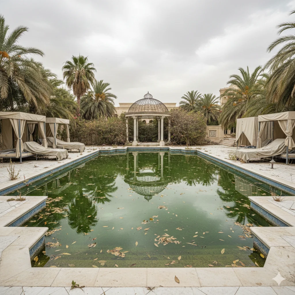 Pool Before Cleaning Ad Dar Al Baida