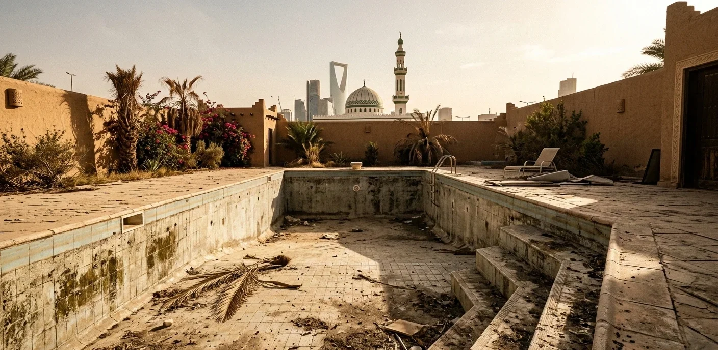 مكان كشف تسرب المسبح