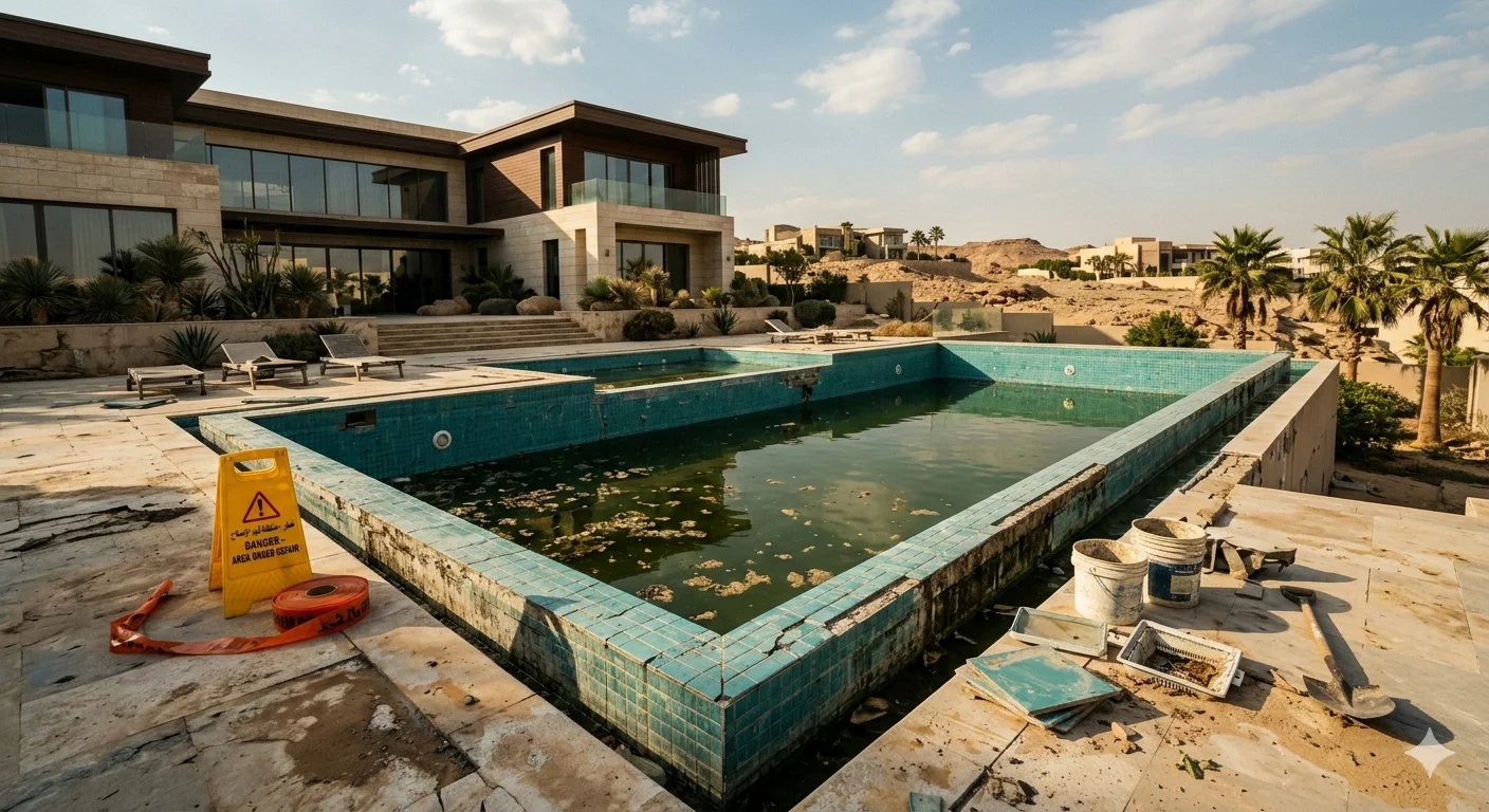 Pool Before Cleaning Wadi Laban