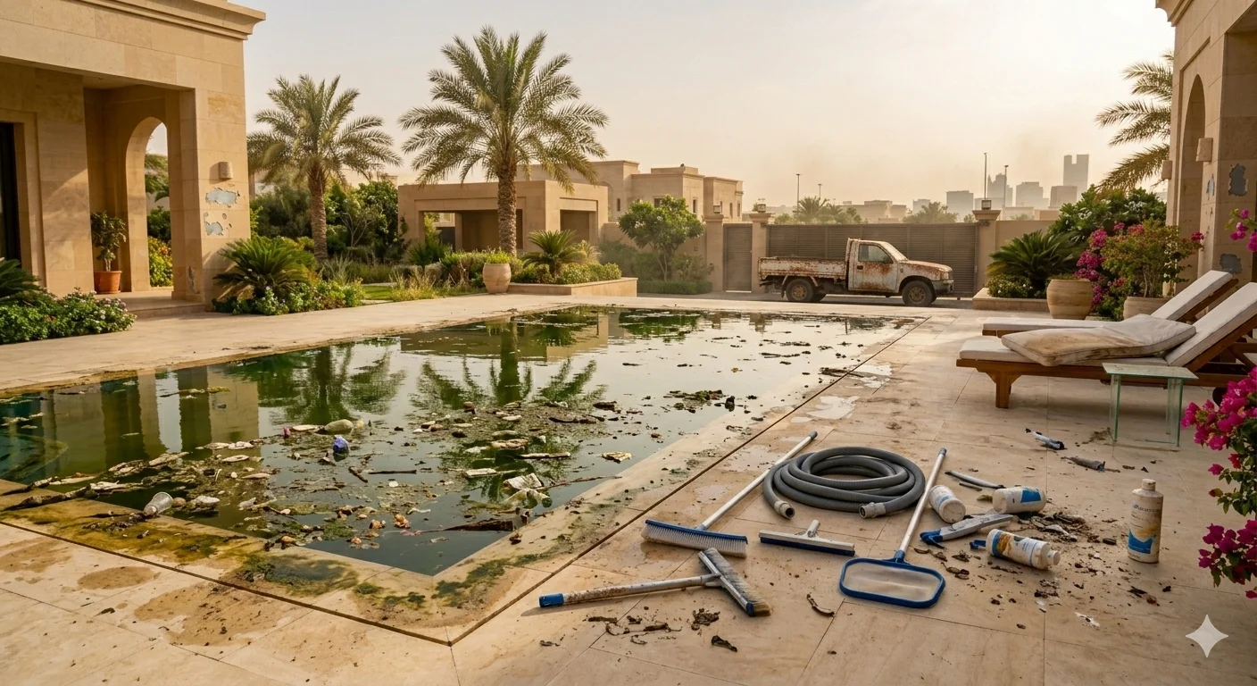 المسبح قبل العاصفة الرملية