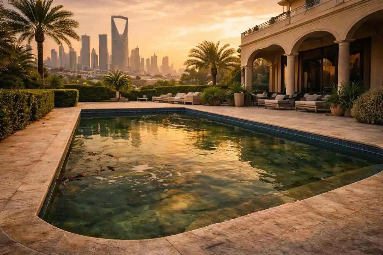 Dirty Pool Before Cleaning